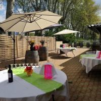 La terrasse de notre salle de banquet